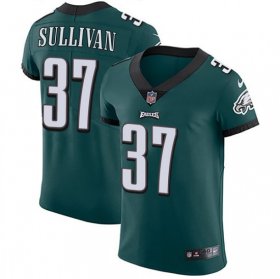 Wholesale Cheap Nike Eagles #37 Tre Sullivan Midnight Green Team Color Men\'s Stitched NFL Vapor Untouchable Elite Jersey
