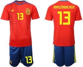 Wholesale Cheap Spain #13 Arrizabalaga Home Soccer Country Jersey