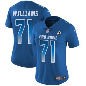 Wholesale Cheap Nike Redskins #71 Trent Williams Royal Women\'s Stitched NFL Limited NFC 2019 Pro Bowl Jersey