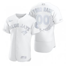 Wholesale Cheap Toronto Blue Jays Custom Men\'s Nike Platinum MLB MVP Limited Player Edition Jersey