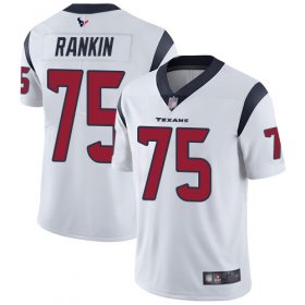Wholesale Cheap Nike Texans #75 Martinas Rankin White Men\'s Stitched NFL Vapor Untouchable Limited Jersey