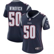 Wholesale Cheap Nike Patriots #50 Chase Winovich Navy Blue Team Color Women's Stitched NFL Vapor Untouchable Limited Jersey