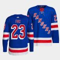Wholesale Cheap Men's New York Rangers #23 Adam Fox Royal Stitched Adidas Jersey