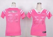 Wholesale Cheap Nike Seahawks #24 Marshawn Lynch Pink Women's Stitched NFL Elite Draft Him Shimmer Jersey