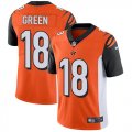 Wholesale Cheap Nike Bengals #18 A.J. Green Orange Alternate Men's Stitched NFL Vapor Untouchable Limited Jersey
