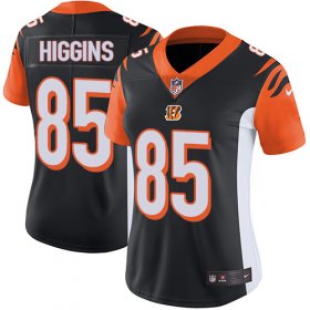 Wholesale Cheap Nike Bengals #85 Tee Higgins Black Team Color Women\'s Stitched NFL Vapor Untouchable Limited Jersey