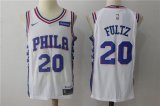 Wholesale Cheap Men's Philadelphia 76ers #20 Markelle Fultz White 2017-2018 Nike Swingman Stubhub Stitched NBA Jersey