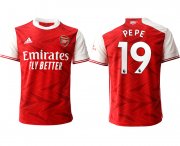 Wholesale Cheap Men 2020-2021 club Arsenal home aaa version 19 red Soccer Jerseys