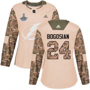 Cheap Adidas Lightning #24 Zach Bogosian Camo Authentic 2017 Veterans Day Women's 2020 Stanley Cup Champions Stitched NHL Jersey