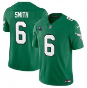 Wholesale Cheap Men's Philadelphia Eagles #6 DeVonta Smith Green 2023 F.U.S.E. With 1-Star C Patch Vapor Vapor Untouchable Limited Football Stitched Jersey