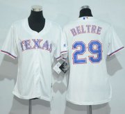 Wholesale Cheap Rangers #29 Adrian Beltre White Women's Home Stitched MLB Jersey