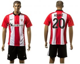 Wholesale Cheap Athletic Bilbao #20 Aduriz Home Soccer Club Jersey