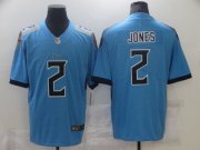 Wholesale Cheap Men Tennessee Titans Julio Jones #2 Light Blue Vapor Untouchable Limited Jersey