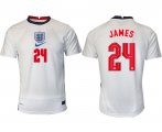 Wholesale Cheap Men 2020-2021 European Cup England home aaa version white 24 Nike Soccer Jersey