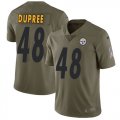 Wholesale Cheap Nike Steelers #48 Bud Dupree Olive Men's Stitched NFL Limited 2017 Salute to Service Jersey