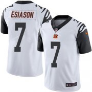 Wholesale Cheap Nike Bengals #7 Boomer Esiason White Men's Stitched NFL Limited Rush Jersey
