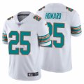 Wholesale Cheap Nike Dolphins #25 Xavien Howard White Alternate Men's Stitched NFL 100th Season Vapor Untouchable Limited Jersey