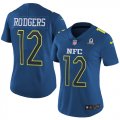 Wholesale Cheap Nike Packers #12 Aaron Rodgers Navy Women's Stitched NFL Limited NFC 2017 Pro Bowl Jersey
