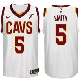 Wholesale Cheap Nike NBA Cleveland Cavaliers #5 J.R. Smith Jersey 2017-18 New Season White Jersey