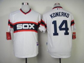 Wholesale Cheap White Sox #14 Paul Konerko White Alternate Home Cool Base Stitched MLB Jersey