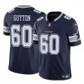 Cheap Men's Dallas Cowboys #60 Tyler Guyton Navy 2024 Draft F.U.S.E Vapor Untouchable Limited Football Stitched Jersey