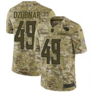Wholesale Cheap Nike Titans #49 Nick Dzubnar Camo Men's Stitched NFL Limited 2018 Salute To Service Jersey