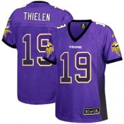 Wholesale Cheap Nike Vikings #19 Adam Thielen Purple Team Color Women's Stitched NFL Elite Drift Fashion Jersey
