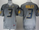 Wholesale Cheap West Virginia Mountaineers #3 Stedman Bailey Gray Jersey
