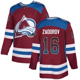 Wholesale Cheap Adidas Avalanche #16 Nikita Zadorov Burgundy Home Authentic Drift Fashion Stitched NHL Jersey