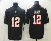 Wholesale Men's Tampa Bay Buccaneers #12 Tom Brady Black 2020 NEW Vapor Untouchable Stitched NFL Nike Limited Jersey