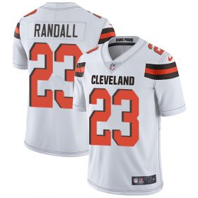 Wholesale Cheap Nike Browns #23 Damarious Randall White Men\'s Stitched NFL Vapor Untouchable Limited Jersey