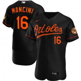 Wholesale Cheap Baltimore Orioles #16 Trey Mancini Men\'s Nike Black Alternate 2020 Authentic Player MLB Jersey