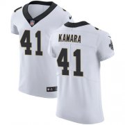 Wholesale Cheap Nike Saints #41 Alvin Kamara White Men's Stitched NFL Vapor Untouchable Elite Jersey