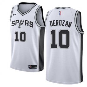 Wholesale Cheap Nike San Antonio Spurs #10 DeMar DeRozan White NBA Swingman Association Edition Jersey