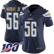 Wholesale Cheap Nike Chargers #56 Kenneth Murray Jr Navy Blue Team Color Women's Stitched NFL 100th Season Vapor Untouchable Limited Jersey