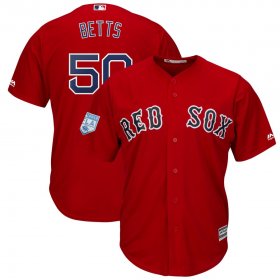 Wholesale Cheap Red Sox #50 Mookie Betts Red 2019 Spring Training Cool Base Stitched MLB Jersey