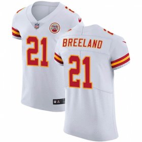 Wholesale Cheap Nike Chiefs #21 Bashaud Breeland White Men\'s Stitched NFL Vapor Untouchable Elite Jersey