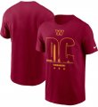 Wholesale Cheap Men's Washington Commanders Nike Burgundy Local T Shirt