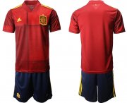 Wholesale Cheap Men 2021 European Cup Spain home red Soccer Jersey