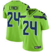 Wholesale Cheap Nike Seahawks #24 Marshawn Lynch Green Youth Stitched NFL Limited Rush Jersey