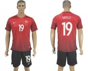 Wholesale Cheap Turkey #19 Malli Home Soccer Country Jersey