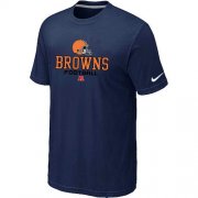 Wholesale Cheap Nike Cleveland Browns Critical Victory NFL T-Shirt Midnight Blue