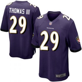 Wholesale Cheap Nike Ravens #29 Earl Thomas III Purple Team Color Youth Stitched NFL New Elite Jersey