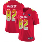 Wholesale Cheap Nike Titans #82 Delanie Walker Red Men's Stitched NFL Limited AFC 2018 Pro Bowl Jersey