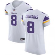 Wholesale Cheap Nike Vikings #8 Kirk Cousins White Men's Stitched NFL Vapor Untouchable Elite Jersey
