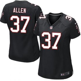 Wholesale Cheap Nike Falcons #37 Ricardo Allen Black Alternate Women\'s Stitched NFL Elite Jersey