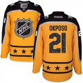 Wholesale Cheap Sabres #21 Kyle Okposo Yellow 2017 All-Star Atlantic Division Stitched NHL Jersey