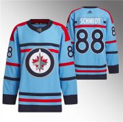 Cheap Men's Winnipeg Jets #88 Nate Schmidt Light Blue Anniversary Primegreen Stitched Jersey
