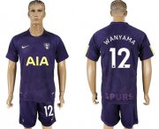 Wholesale Cheap Tottenham Hotspur #12 Wanyama Sec Away Soccer Club Jersey
