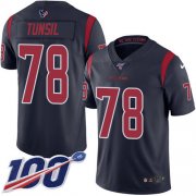 Wholesale Cheap Nike Texans #78 Laremy Tunsil Navy Blue Men's Stitched NFL Limited Rush 100th Season Jersey